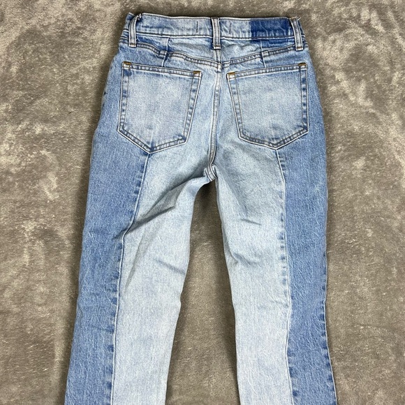 Abercrombie&Fitch Jeans Womens 25 High Rise Mom Jean Two Toned 90s Y2k Denim - Picture 4 of 6